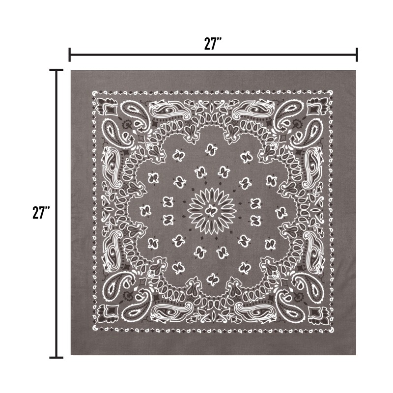 Rothco Trainmen Paisley Bandana – Multipurpose Outdoor Utility Survival Headwrap,