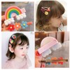 SUKPSY 28 Pcs Colorful Hair Clips Cute Hair Accessories Flower