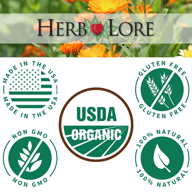 Herb Lore Relax Tincture - Organic Liquid Extract Drops with