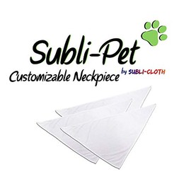 Customizable Dog and Cat Bandana Scarf Subli-Pet Custom Sublimation by Subli-cloth Pack x 12units (Medium)