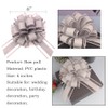 6 Pieces Large Pull Bows, Grey Bow for Gift, 6