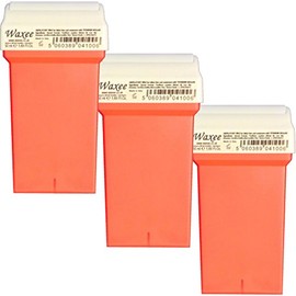 Waxee Compatible for Veet Easy Wax 50ml roll on Wax Replacement Roller Wax Cartridge Pink (3 x 50ml roll on wax cartridge)