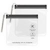 SLIJAR Transparent Toiletry Bag with Lanyard, clear
