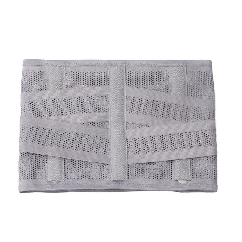 XL Back Brace Grey Breathable Removable Lumbar Support Back Brace