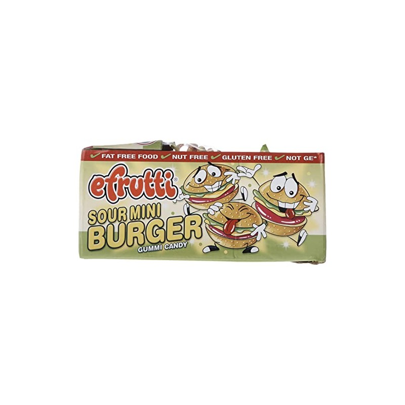 E.Frutti Sour Mini Burgers 1 pack 60 units