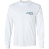 Joe's Surf Shop Men's Flamingo Logo Long Sleeve Tee-L-White/c