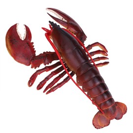 Plastic Lobster Decor, Durable Lobster Toy, High Simulation(Dark-Australian Lobster, 23cm)