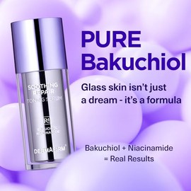 DERMAFIRM Bakuchiol Retinol Serum for Glass Skin with Niacinamide & Peptides | Daily Korean Skin Care for Sensitive Skin | Soothing Repair Toning Seru