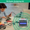 FM Radio Kit, ICSTATION Soldering Projects Radio with LED Flashing
