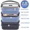 OITUGG 3 Layer Lunch Box Adults - 2200ml Multi Compartment