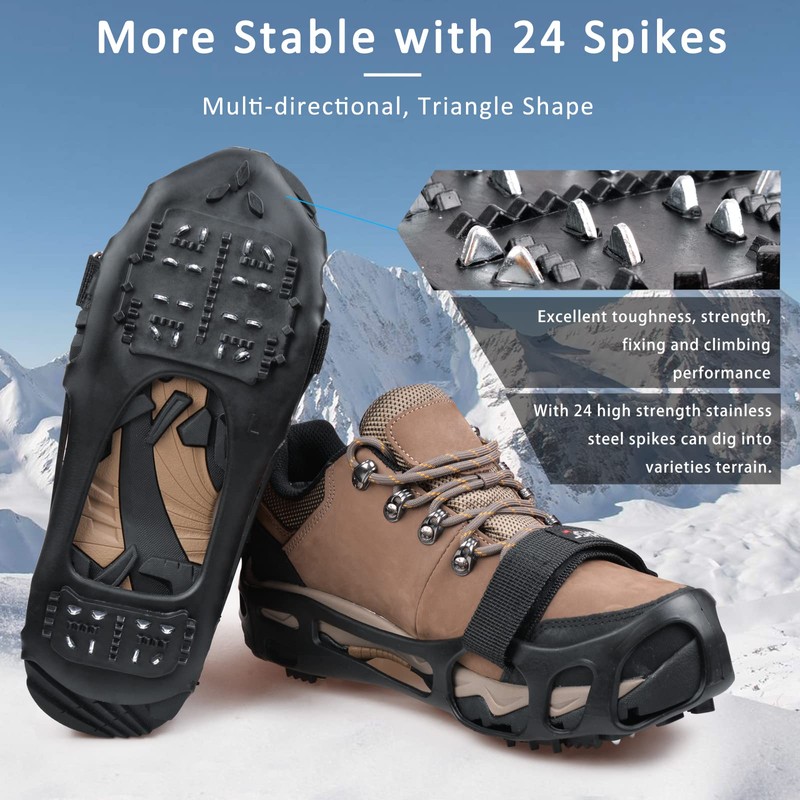 Winter Ice Grips for Shoes and Boots Walking Traction Crampon