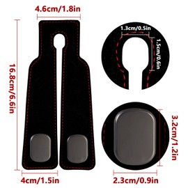 LUCKY-M 2Pack Car Hooks for Headrest, Car Headrest Hook for Purses and Bags, Car Seat Back Storage Hook Purse Holder for Car, Car Accessories for Women(Black)