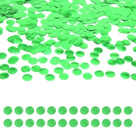 Yosawa 50g/1.76oz Foil Confetti Round Table Confetti Glitter Shiny Confetti for Table Wedding Party Balloons Deco(C/ZXY/Green)