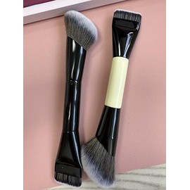 Makeup Brushes Dual-ended Foundation Brush Bronzer Brush Perfect for Any Look Premium Luxe Hair Rounded Taperd Flawless Brush Ideal for Liquid, Cream, Powder,Blending,Concealer