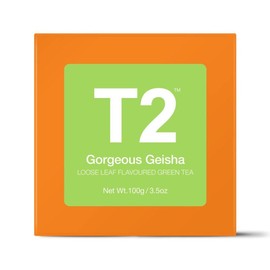 T2 Tea Gorgeous Geisha Loose Leaf Green Tea in Gift Cube 100 g, 1 x 100 g