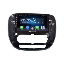 Kunfine Car Android Navigation Stereo GPS Radio Reverse Camera Display 9" IPS Touchscreen Headunit Tablet Pad Media Player for Kia Soul 2014-2017 MT, if Applicable Quad Core 1G+16G