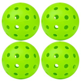 Emapoy Pickleballs Balls,Outdoor Pickleballs Balls, Sports Outdoor Pickleballs, Pickle Ball Outside, 4 Bulk Packs of Pickleballs (Green)