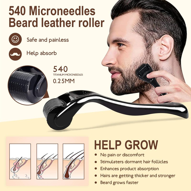 Beard Growth Set, Beard Care Set for Men with Beard