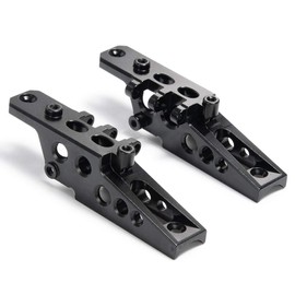 2Pcs Front & Rear Axle Shock Link Mount for 1/10 RC Axial Wraith 90018 90048 90053 RR10,Black