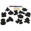 Iconikal Scratch Art Bulk Pack, Christmas, 48 Ornaments with 24