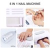 Hteedy 5 in 1 Nail Drill Manicure Machine 30000rpm Electic