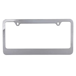 BLVD Metal License Plate Holder Frame w/ Chrome Rust-Free Heavy Duty Bling