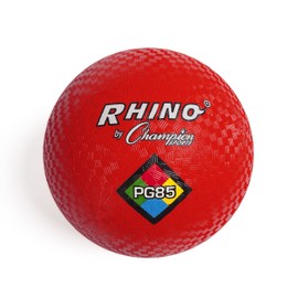Champion Sports Champion Sports Rhino Playground Balls 8.5" D - Two Ply, Nylon Wound, RED