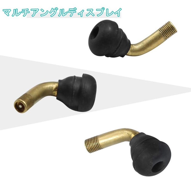 KALOLINNA Tire Air Valve, L-Shaped, 6 Pieces, Changed to Durable