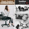 Office Chair Glides Bell Glides Replacement Fixed Castors 5PCS Black