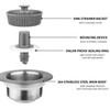 3-in-1 Pop-Up Sink Drain Strainer – Stainless Steel Bounce Filter
