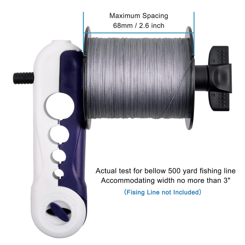 Mini Line Spooler Portable Fishing Line Winder Machine Adjustable Spinning
