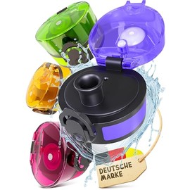 Funkelfuchs® - Replacement lid for drinking bottle 500 ml (purple) suitable for drinking bottles