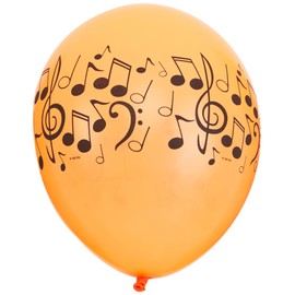 Qualatex Latex Balloons 011553 Neon Music Notes Wrap, 11", Multicolor