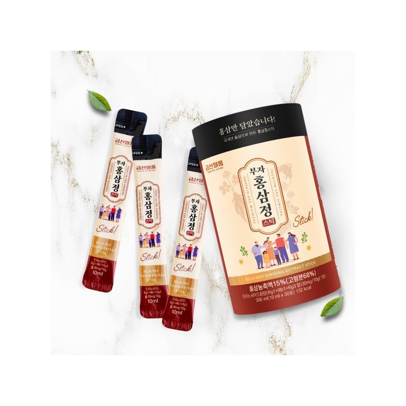 부자홍삼정스틱 1일 1포 진세노사이드 3종합 25 Rich Red Ginseng Stick