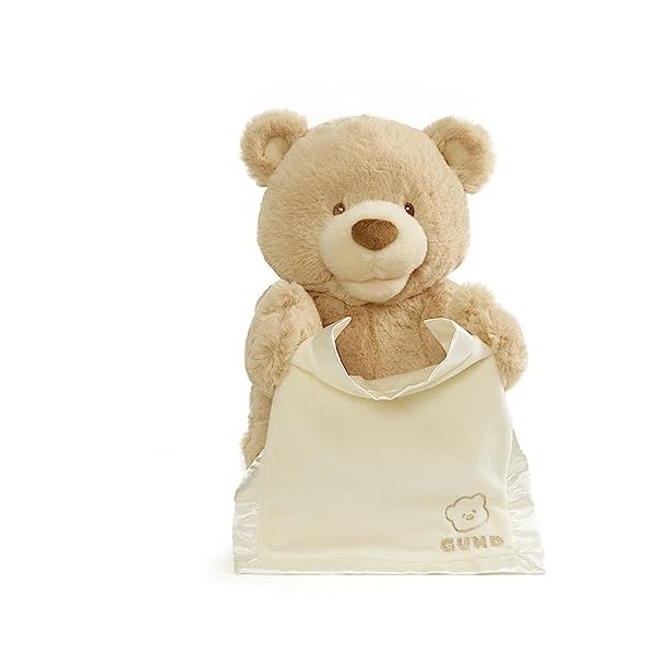 GUND Peek-A-Boo Teddy Bear Plush, Animated Stuffed Animal for Babies