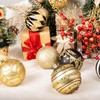 Christmas Baubles Christmas Tree Decoration Set, 30 Pieces, Black Gold