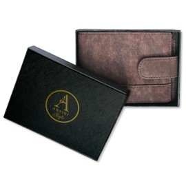 Assisi Style Cork Wallet | Designer Vegan Wallet for Men | Mens RFID Wallet Brown | Durable, Spacious & Stylish - Holds Cards & Notes, Front Coin Pocket