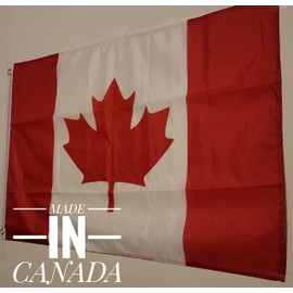 Canada Canadian National Flag 2' x 3'- small Canadian flag 2 x 3ft, Banner Canada flag 60 x 90cm with two Brass groomates