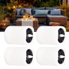 4Pcs Solar Powered LED Candle Light Yellow Flicker Tea Lamp
