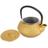 10oz Gold Cast Iron Tea Kettle, Japanese Cast Iron Teapot