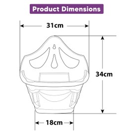 HOMION 31cm Venetian Wall Planter Hanging Basket Flower planter Plastic (TERRACOTTA, 6 BASKETS)