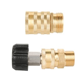 CENPEK 8pcs Pressure Washer Adapter Kit,Garden Hose Quick Connect Fittings,M22 Swivel to 3/8 inch Quick Connect, 3/4 inch to Quick Release