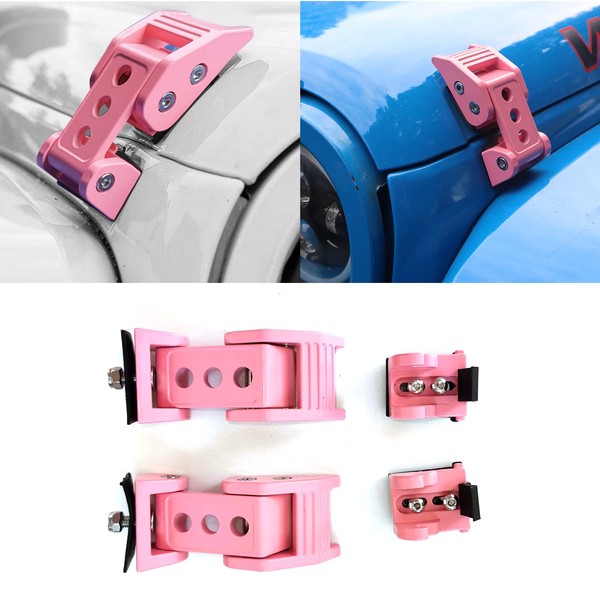 Brangstak Stainless Steel Latch Hood Capture Kit for 2007-2018 Jeep