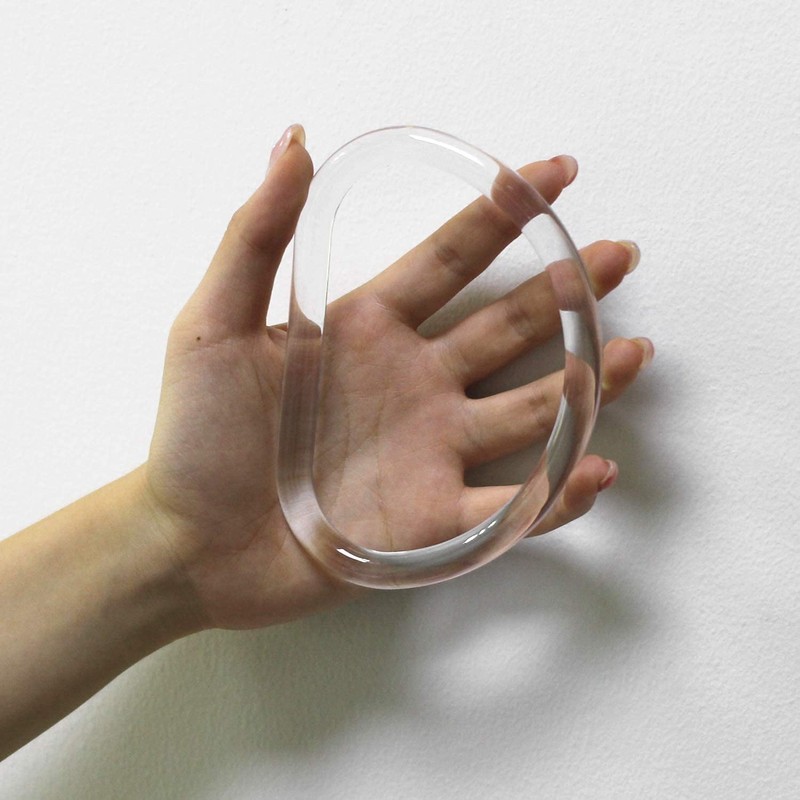 Hopbucan 10 Pieces Transparent D Shape Hand Bag Money Evil