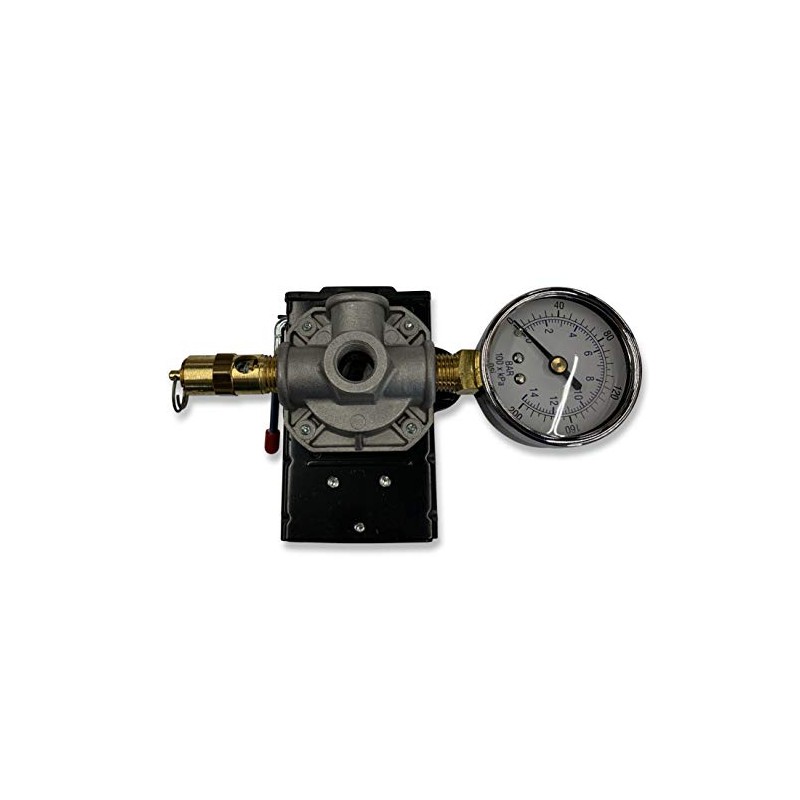 25 AMP Air Compressor Pressure Switch 4 Port 95-125 PSI