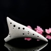 12 Holes Warped-tail Ceramic Ocarina Alto C Hand Painted Musical