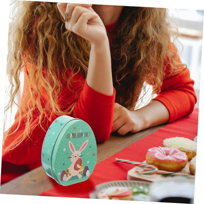 COHEALI Tinplate Packing Box Candy Container Easter Treat Boxes Party