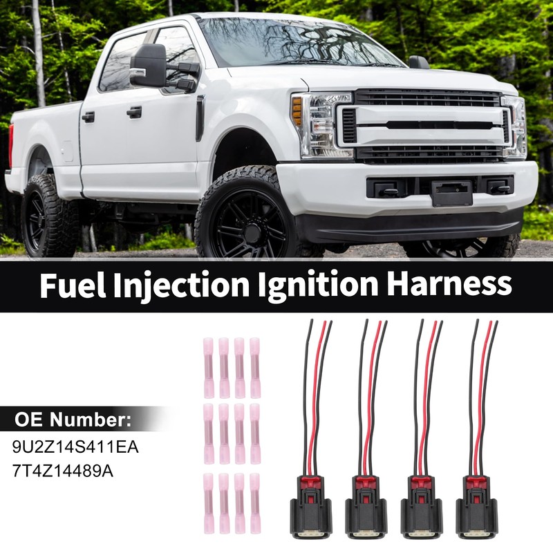 X AUTOHAUX 4pcs Ignition Coil Connector Plug for Ford F150