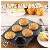 Royal Cuisine Nonstick Muffin Pan for Baking - Large 6-Cup