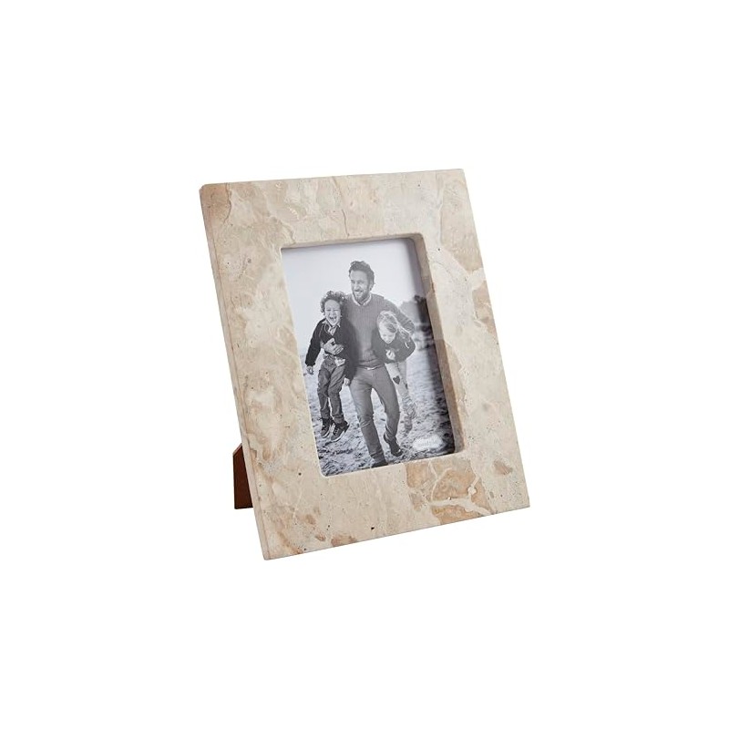 Mud Pie 5X7 Marble Frame; 10 1/2" X 8 1/2"